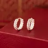 Pendientes de Plata de Ley S925 Nalan con Moneda de Cobre Hueca, Pendientes Exquisitos y Simples de Diseño Nicho Estilo Ins M08073