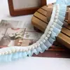 Renda com Lantejoulas Plissada de Chiffon Multicor Estilo Chanel com 2,5cm de Largura Roupas Lolita Roupas de Boneca Materiais de Decoração DIY