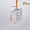 Mopa de Palo de Madera Hilo de Algodón Mopa Doméstica Antigua Mopa para Polvo Propiedad de Fábrica Absorción de Agua Mopa Grande Ordinaria Xu Xiao