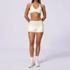 Pantalones de yoga rectos de pierna ancha con bloques de color a rayas transfronterizos, cintura alta plegable, conjunto sexy de sujetador de dos piezas falsas para correr y fitness