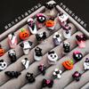 Novos Acessórios de Arte de Unha Cartoon de Halloween Personalidade Engraçada Criança Caveira Aranha Resina Penteado Acessórios de Unha