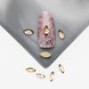 Suministro Transfronterizo de Accesorios para Uñas, Cristales de Fondo Plano, Pedrería de Vidrio de Forma Irregular, Joyería con Pedrería Premium Color Dorado Champagne, Pedrería Brillante