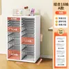 Gabinete de Almacenamiento con Cajones, Gabinete de Almacenamiento para Cosméticos, Gabinete de Almacenamiento de Múltiples Niveles para Snacks y Juguetes en el Dormitorio y la Sala de Estar, de Pie