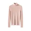 25 Años Otoño e Invierno Nuevo Estilo 100 Cachemira Cuello Alto Línea Recta Prendas de Punto Lista para Usar Aspecto Adelgazante Color Puro Prendas de Punto de Cachemira