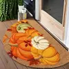 Felpudo Semisemicircular de Palmera de Coco Artificial para Halloween para Entrada, Felpudo Raspador de Barro, Felpudo Decorativo de Fácil Cuidado para Vestíbulo