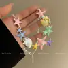 Colar de Estrela-do-Mar e Concha Coloridos Novo Europeu e Americano Estilo Férias de Verão na Praia para Mulheres Corrente de Clavícula Doce e Cool Sexy Personalizada