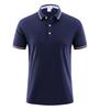 MS602# camisa polo de manga corta con solapa ropa de grupo overoles negocios deportes ocio cómodo moda color liso clásico