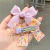 Tecido infantil hairpin floral arco acessórios para o cabelo menina bonito bebê clipe lateral princesa hairpin menina cocar