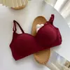 Popular sujetador sexy sin costuras para mujer transfronterizo sin aros, push-up para busto pequeño, anti-caída, soporte lateral del pecho, sujetador cómodo