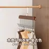 Percha de Madera Multifuncional Organizador de Almacenamiento para Ropa Interior y Camisetas para el Hogar y el Dormitorio, Percha de Madera Maciza con Gancho en Forma de Ola