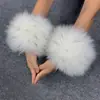 Mangas, Mangas de Pelo, Luvas, Punhos Apertados, Proteções para Mãos, Pele Sintética de Coelho, Pulseiras de Pulso de Pele Sintética de Raposa, Anéis de Mão para Mulheres, Inverno