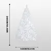 Decoraciones de Navidad En Stock Árbol de Navidad Cifrado Árbol de Navidad Blanco de PVC Árbol de Estudio Ventana Adorno para Fiesta en Casa