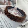 Peruca trançada em espinha de peixe, faixa de cabelo trançada torcida, faixa de cabelo dentada antiderrapante, acessórios para cabelo, faixa de cabelo solta