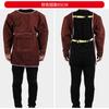 Ropa Protectora de Cuero de Vaca Resistente al Desgaste, Aislante al Calor, Anti-Quemaduras y de Alta Temperatura para Soldador, Delantal de Soldador con Vestimenta Inversa, Ropa de Trabajo para Soldadura por Arco de Argón