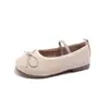 Zapatos Casuales Versátiles Bajos Nuevos para Niños Primavera y Otoño con Decoración de Moño, Suela Suave, Antideslizantes, Zapatos Planos Diarios para Niñas