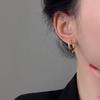 Pendientes Cuadrados Huecos de Línea Geométrica para Mujer, Estilo Simple y Minimalista, Nuevo Diseño Exquisito, Accesorios para Orejas Estilo Ins