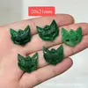 Contas de Jade Vermelho e Verde Esculpidas em Formato de Barril para Montagem de Anéis Contas Soltas Acessórios Culturais para DIY Pulseiras Espaçadores