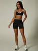 Conjunto deportivo de dos piezas teveo transfronterizo sin costuras para exteriores con bloques de color: sujetador deportivo, shorts, pantalones largos, conjunto de yoga, ropa de fitness, ropa de yoga
