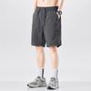 Bermuda Cargo Masculina de Seda de Gelo Verão Fina Solta Reta Casual Respirável Secagem Rápida Shorts Esportivos