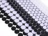 Fita de Velcro Retangular Cortada em Formato 3cm com Suporte Adesivo, Fecho de Velcro Quadrado Autoadesivo com 2 Cantos Arredondados, Acessórios para Vestuário Tipo Autoadesivo
