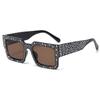 Gafas de sol con estrellas y diamantes incrustados, estilo europeo y americano, tendencia de moda 2025, populares en internet, gafas de sol para combinar con todo.