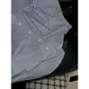Yuran 26 Modelo Novo de Início de Primavera Fio Pima Tingido em Fio Listrado Lavado a Ar Gola Reversível Corte Reto Uso Dupla Face Camisa de Manga Longa