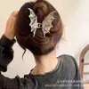 Presilha de Cabelo Morcego de Halloween Presilha Grande de Tubarão de Metal Presilha Elegante Versátil para a Parte de Trás da Cabeça Acessório de Cabelo Presilha de Cabelo Grande
