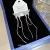 Pendientes de Borla de Mariposa con Circonita de Diseño de Nicho Lujo Accesible Pendientes de Gama Alta Aguja de Plata 925 Pendientes Elegantes de Moda
