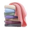 Toalla Cuadrada de Coral Fleece Tejido 3030 Engrosada Suave para Bebé Pañuelo Paño Absorbente para Manos de Cocina Regalo de Retorno Logo