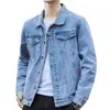 Chaqueta vaquera estilo Hong Kong de primavera y otoño para hombre, ropa holgada de retazos, chaqueta informal de estilo coreano a la moda.