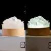 Luz de noche de cristal natural transfronteriza, racimo de dientes de amatista, creativa, interfaz USB, adornos de luz de noche de ambiente para mesita de noche