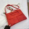 Bolso bandolera simple de color sólido para mujer Bolso casual versátil para primavera y verano 2024 Bolso de mujer de estilo coreano a la moda