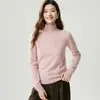 Estilo Minimalista de Luxo Leve! Suéter 100% Caxemira Pura Feminino Outono/Inverno Novo Estilo Cor Sólida Malha de Alta Gauge Primeira Linha Pulôver