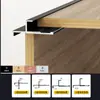 Tira Decorativa de Aleación de Aluminio con Chapa de Madera Tira de Borde Ultra-Delgada en Forma de I 9cm Tira de Microjunta de Aleación de Aluminio en Stock