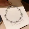 Pulseira de abóbora com zircônia e madrepérola banhada a ouro 14k, novo design nicho estilo chinês, acessório de mão moderno e versátil
