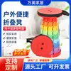 Taburete plegable para uso en exteriores, taburete de pesca plegable portátil, taburete plegable portátil hecho de plástico engrosado, banco pequeño para el hogar