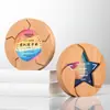 Madera Maciza Cristal Trofeo Personalizado Reunión Anual Empleado Destacado Equipo Creativo Madera Premio Medalla Souvenir Producción