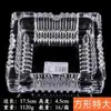 Cenicero de Cristal de Alto Gama con Sensación de Ceniza Volante, Personalidad Comercial Tendencia Atmosférica, Cenicero para Sala de Estar del Hogar, Avanzado