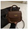 Bolso de Mano de Moda Coreana 2024 Invierno Nuevo Combinable Ins Elegante Simple Bolso de Hombro Cruzado Bolso de Silla de Montar para Mujer