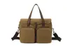 Bolso de Lona para Hombre de Gran Capacidad, Bolso Cruzado, Bolso Mensajero Multicompartimento para Viajes al Aire Libre, Bolso de Hombro de Mano Moderno Estilo Universitario