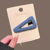 Grampo de cabelo triangular xadrez de bolinhas em tecido estilo coreano para mulheres, novo modelo 2026, presilha lateral para franja, grampo de cabelo BB para franja frontal