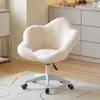 Silla de Maquillaje Dormitorio Silla Tocador Lujo Ligero Apartamento Pequeño Hogar Silla Flor de Ciruelo Cafetería Popular Tienda de Uñas Silla Decorativa