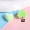 Parche de corazón de flocado de felpa de 14 mm para pasador de pelo DIY, funda de teléfono, pegatina para refrigerador, hebilla de zapato, accesorios para el cabello, accesorios