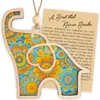 Nuevo producto: la Historia de Amor y Lealtad, Decoración de Madera de Elefante Regalo, Colgante Adorno de Hermandad y Amistad