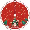 Fábrica de Origen Falda para Árbol de Navidad Decoración Navideña Delantal de Felpa Base Roja para Árbol Alfombrilla Redonda Arreglo Festivo Venta al por Mayor