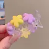 Ferramenta Fofa para Prender Coque Infantil, Grampo Estilo Doce, Presilha para Rabo de Cavalo com Elementos Arco-Íris