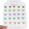 Joyería para Uñas de Resina Colorida Corazón Estéreo Joyería para Uñas DIY Pendientes Funda de Teléfono Móvil Accesorios de Uñas Portátiles