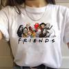 Camiseta de Mujer AVENGERS parodia historia de terror amigos FriendsCuello redondo