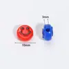 Cuentas Redondas Planas de Acrílico con Cara Sonriente de 10 mm Sueltas Hechas a Mano para Pulsera DIY Collar Joyería con Cuentas Accesorios Venta al por Mayor