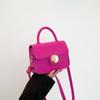 Contraste cor moda retro estilo ocidental primavera 2024 novo estilo coreano simples casual mão ombro crossbody pequena bolsa feminina quadrada